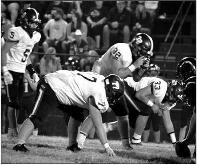 Jack Johnson, Christopher White, Seth McDaniel and Warner Vanorsdol ready to make the play.