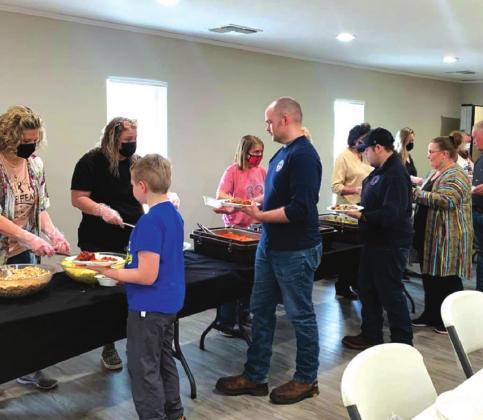 The Oak Grove Church, in Drumright, held a special dinner to show its appreciation to all the first responders and city workers. courtesy photo