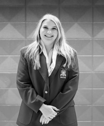 Earning 2nd place in Customer Service for secondary students is Kaitlyn Williams of, Bristow.
