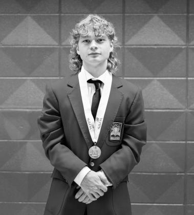 Earning 2nd place in Motorcycle Service Technology for secondary students is Aiden Dobson of Bristow.