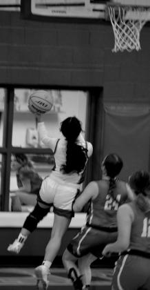 Kady Rodman makes a score.