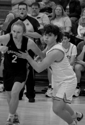 Brock McDaniel blocks his opponent.
