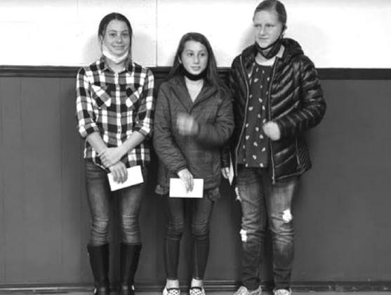 Pen winners from left, Alexandra Wilhite, Katherine Wilhite and Laryn Wages. courtesy photo