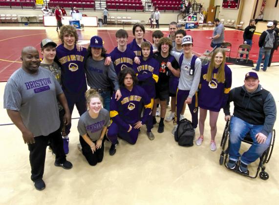 The Bristow Pirate wrestling team played at Regionals in Chandler. courtesy photo
