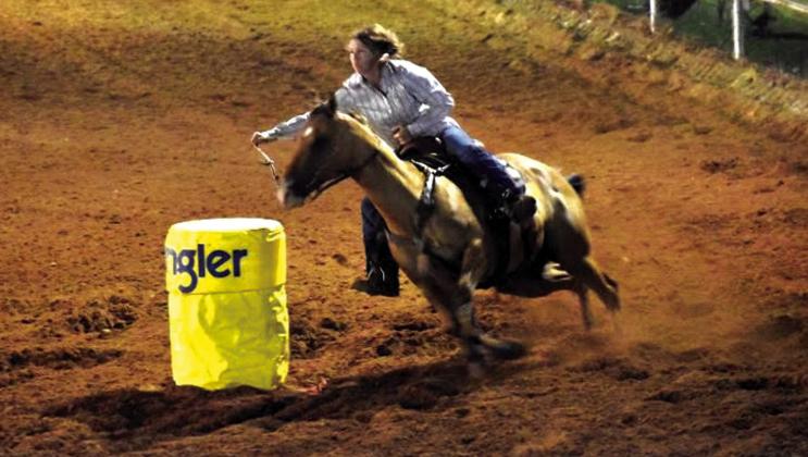 Barrell Racing entertains the crowd. courtesy photos