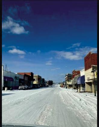 Main Street in January 2021 courtesy of Bristow Historical Society