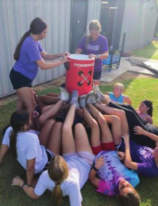 Team Building workouts for the Lady Pirates softball team