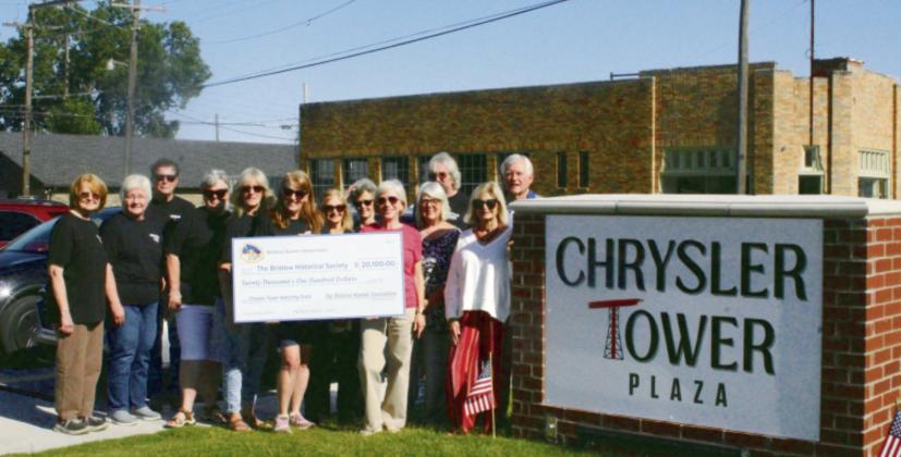 Bristow Alumni matches grant, gives Bristow Historical Society $20,100