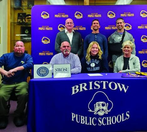 Jaci Shelton signed with Southwestern Oklahoma State University to throw the shot and disc for SWOSU's Track and Field Program.