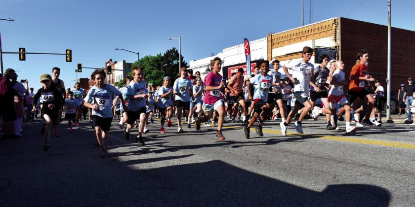 For a fun run, these kids are starting fast! There were 56 runners on the one-mile fun run. It's a fast start at the Wildflower 5k Run in Bristow on May 10, 2025. Two hundred and eightyseven people ran or walked.
