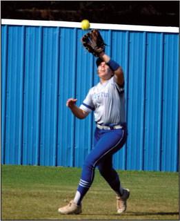 McKenna Norvell gets an out.