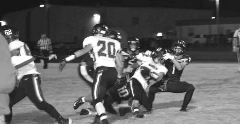 The Hornets go for a first down. courtesy photo