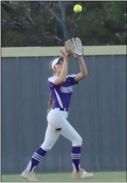 Kinzie Williams makes an out.
