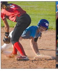 Emily Moore safe at second. courtesy photo