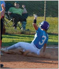 Anne Bailey slides into third. courtesy photo