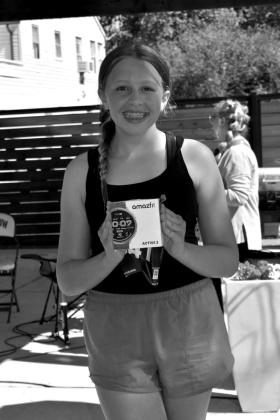 Natalie Wissel's name was picked after the Wildflower Run to take home a free watch.