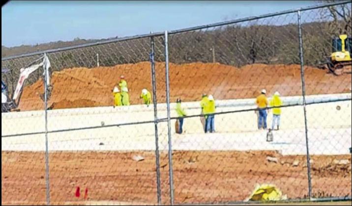 courtesy photo Work is steadily progressing on the renovation of the city swimming pool. Completion is supposed to be the summer of 2024.