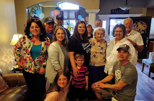 Long time Bristow resident, Bunny Baker, celebrated her 99th birhday, along with frends and family over the weekend. Bunny has always been involved with the historical society and knows all about Bristow’s history. She has, for several years, written columns called “Back in the Day” by Bunny Baker for the Bristow News. Bunny enjoys writing and still writes when she can.