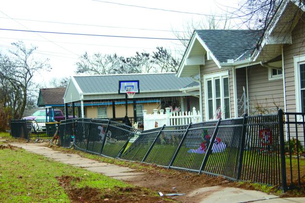 An accident happened over the weekend at 5th Street and Chestnut Ave. This fence was completely wiped out. courtesy photo