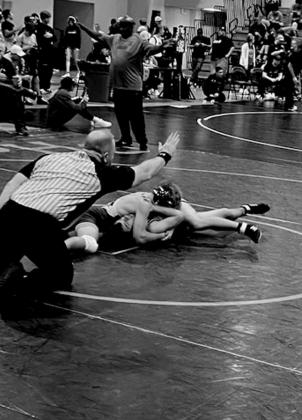 Beau Canfield goes for a pin. courtesy photo