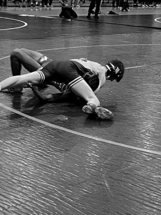 Dax Davis takes down the opponent. courtesy photo