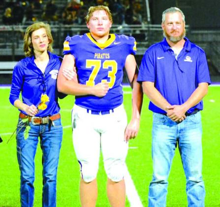 Sawyer Campbell with Seth and Amanda Campbell