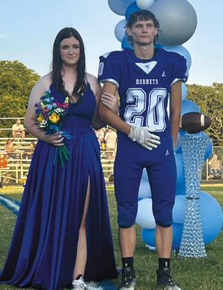 Senior Morgan O'Neal with escort Zane Flattem