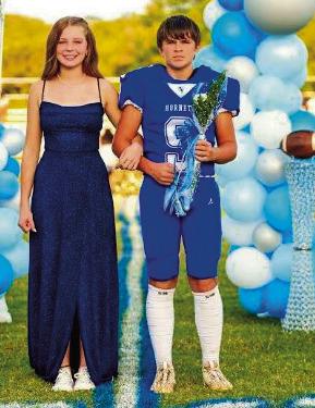 Freshman Lanie Williams with escort is Braizyn Swart