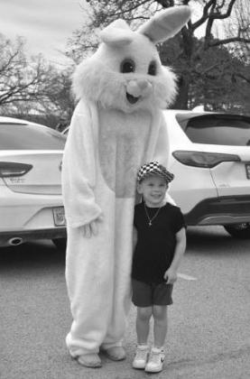 Porter Victory gets in on an Easter photo.