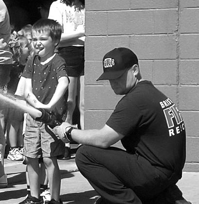 Taking a hold of the water hose is serious. courtesy photo