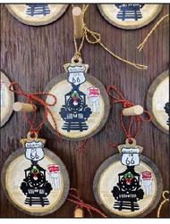 Eva Barnes at work making ornaments. courtesy photo
