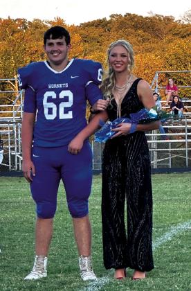 Senior Emily Moore and Escort Trey Burdick.