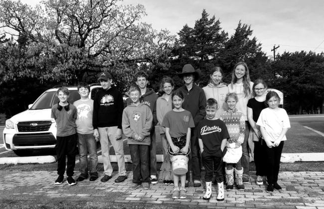 The Bristow 4-H group gladly showed up to help put out over 3,000 eggs. photo courtesy of Sharon VanOrsdol