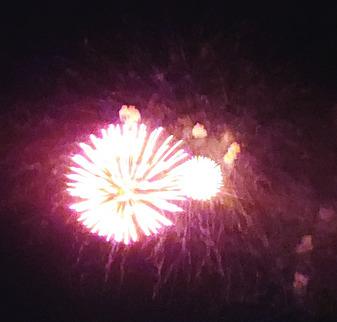 Sam Varner Memorial fireworks display over Lake Massena