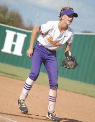 Ava Yocham getting set on defense. courtesy photo