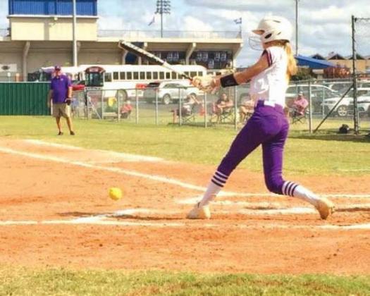Molly Gill drives the ball. courtesy photo