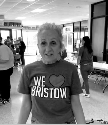 Mayor Kris Wyatt, of Bristow, excitedly announces the commencement of Bristow Cares Fest in it's second year