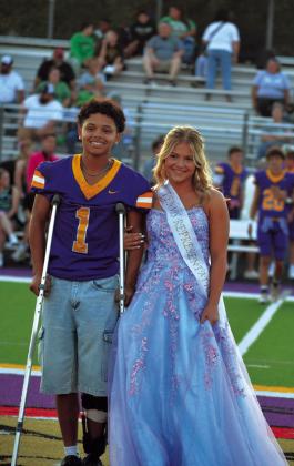 Tennis representatives Jamarion Langley and Ashlynn Turnbull.
