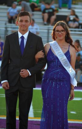 Band representatives Gage Johnson and Isabella Snelling.