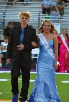 Basketball representatives Tayton Jackson and Olivia Morgan.