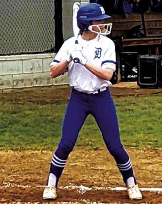 Emily Moore prepares to swing. courtesy photo