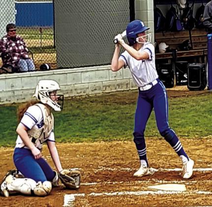 Samantha Peeler at bat. courtesy photo
