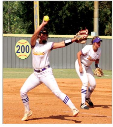 courtesy photo Makenna Ingram drives the ball over the plate.