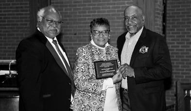 Melvin Taylor, Dr. Jennettie H. Marshall and Ted Alexander.