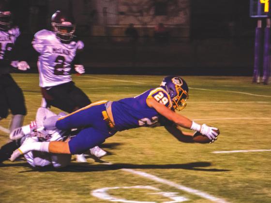 Cord Dobrinski goes for a touchdown. courtesy photo