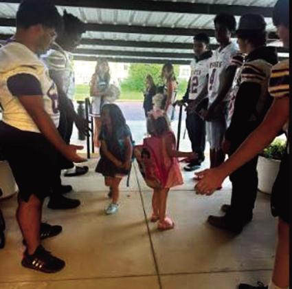 Pirates greet the Little Pirates
