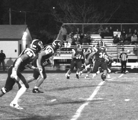 Caleb Ritchie kicks the ball to the opposing team. courtesy photo