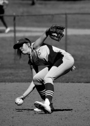 Samantha Peeler gets a grounder. courtesy photo