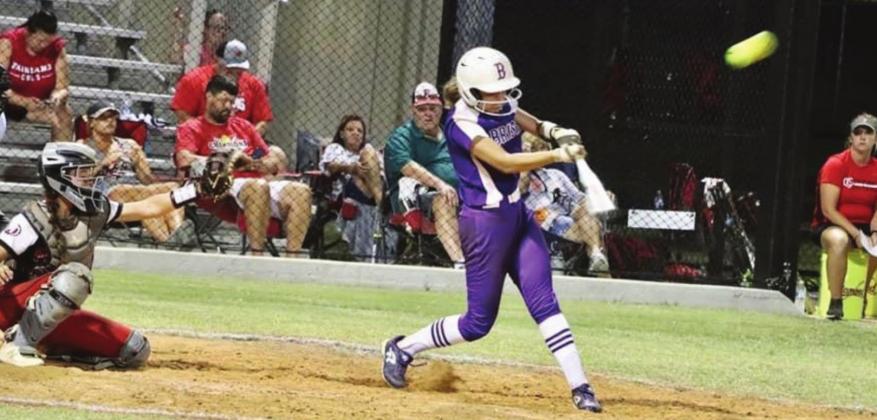 Lacey Moody drives a hit.