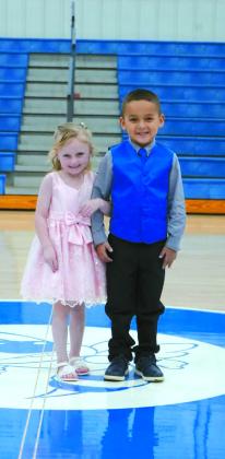 Flower girl Masyn Nunamaker and Crown Bearer Charlie Payne.